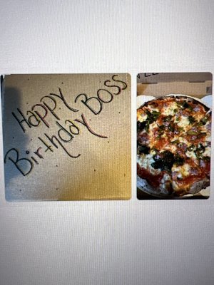 Hand written note and wonderful "Guido Pie"