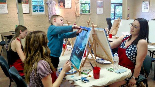 Family paint night for all ages