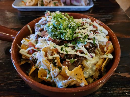 Beef nachos