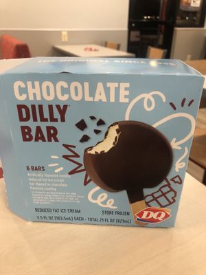 Bought a box of Dilly Bars for the four grandchildren. They were very surprised and very happy :-)