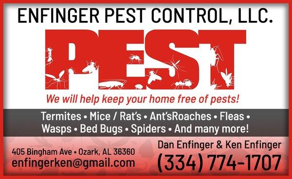 Enfinger Pest Control