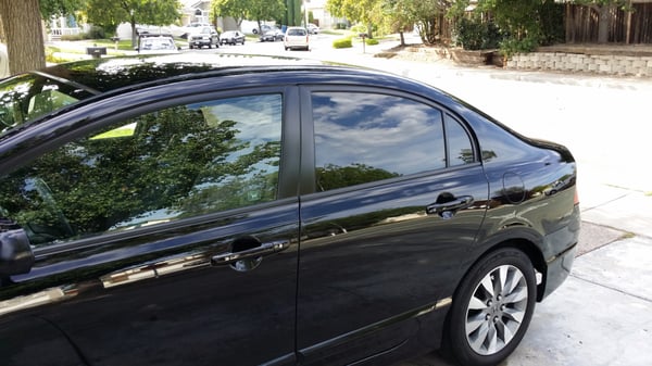 Limo tint rear passenger window