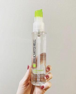 You're never fully dressed without a style! Paul Mitchell Super Skinny Serum helps reduce drying time, control frizz and add lots of shine