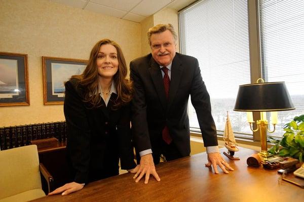 A Father-Daughter Law Firm: Attorney Colleen L. Sahlas and Attorney David E. Hoy.