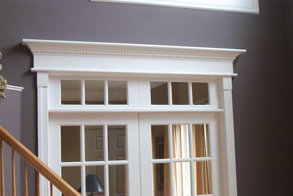 Transom over double doors