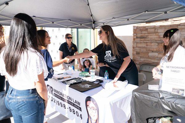 Banner and T-shirts