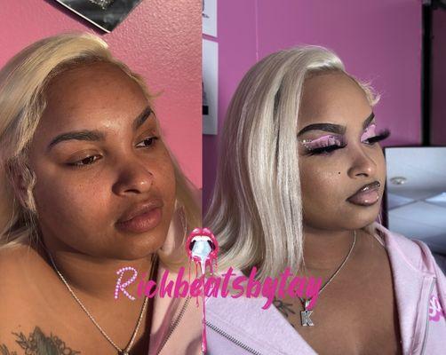 SuperRichGlam before & after