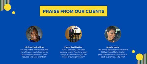 Praises from Clients