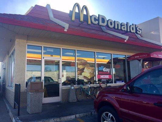 Shell Station connected to McDonalds.