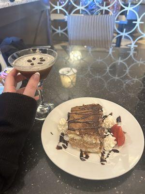 Tiramisu and Encore! Encore! (Espresso martini)