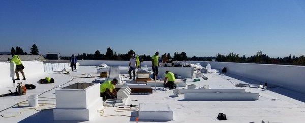 Atticus Hotel Roof installation in progress!! 2018