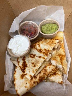 Quesadilla-big enough to share as a meal