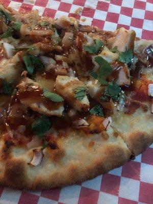 Barbecue chicken pizza