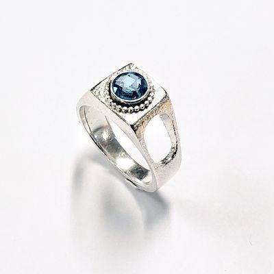 Sterling Silver with London Blue Topaz