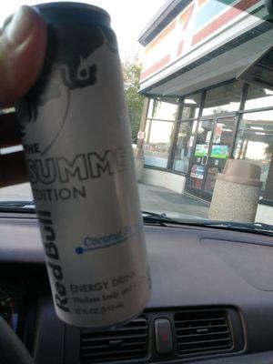 T-mobile Tuesday free 12 oz. Redbull. I got coconut berry and I am ready to PARRRRTTTYYY