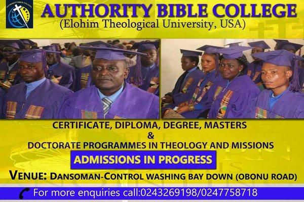 More graduands of the Authority Bible College