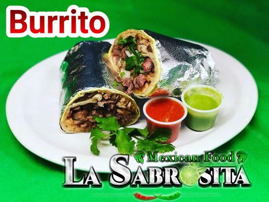 Burrito con carne meat of your choice