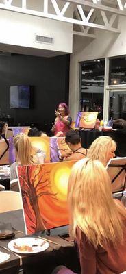 Lamborghini painting parties art