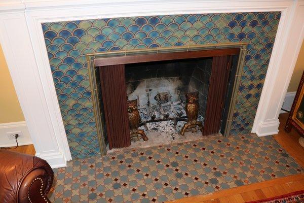 One of a kind fireplace transformation