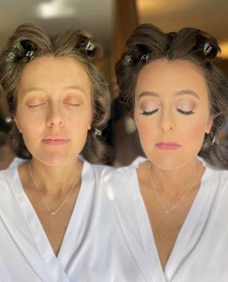 Soft bridal makeup