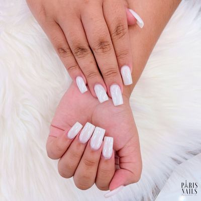 Pearly White Nail Set