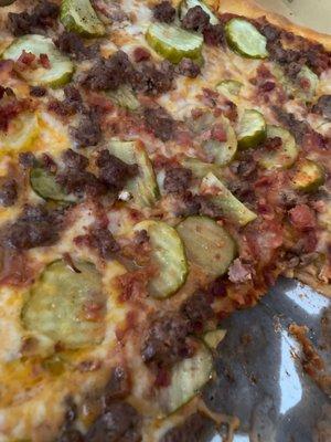 Bacon Cheeseburger Pizza