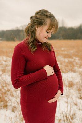 Maternity Photos- Hair and makeup by Karli