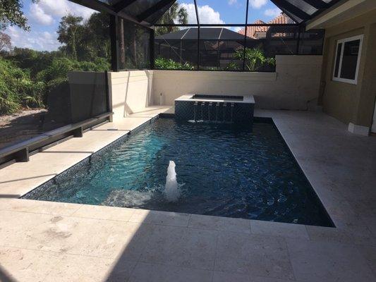 Pool Renovation with a new Spa added