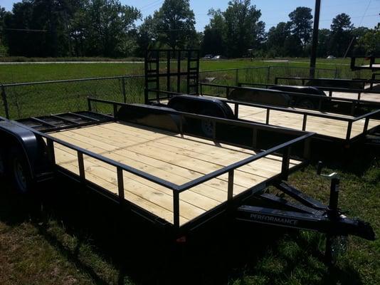 77"x 16' Tandem Utility Trailer