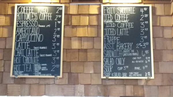 Coffee Menu