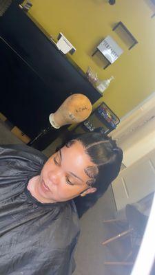 Frontal wig install