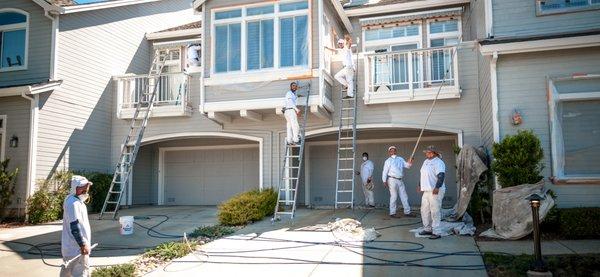 Alex and his team of painters hard at work!