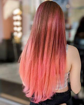 Pink balayage/ ombre