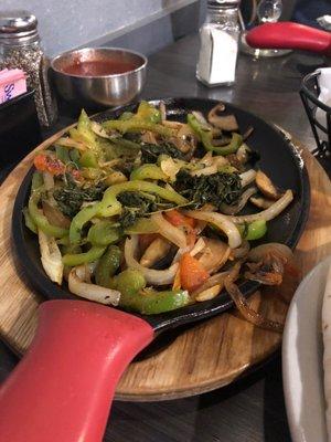 Veggie fajitas