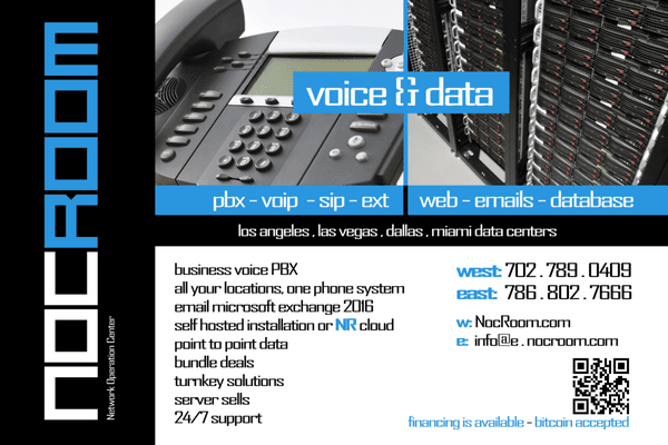 NocROOM Cloud Business Services - PBX VOIP SIP WEB Email Hosting Central Valley of California