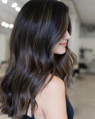 The perfect amount of super-natural color to bring subtle dimension to my dark hair.