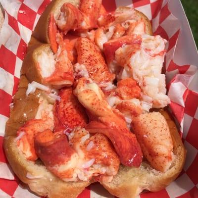 Lobsta roll with extra meat. $18 lunch