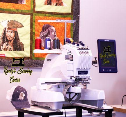 Six needle Brother embroidery station...