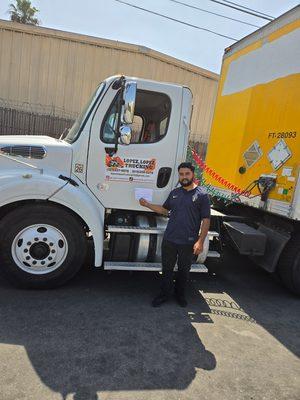 Meet our latest success story! Now a fully trained and confident truck driver, ready to conquer the road ahead.