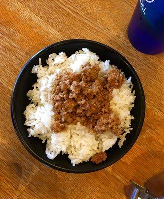 Ground pork rice