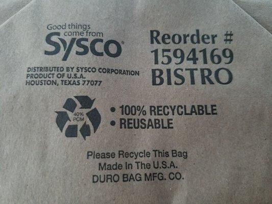 Sysco. Rhymes with San Francisco hahahahahahahahahahhahaha