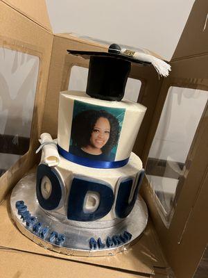 2 Tier Graduation Themed Cake