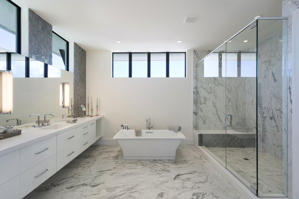 Master Bathroom of Dominica Model in Lighthouse Point, Florida