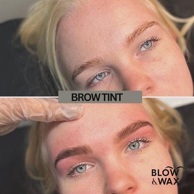 Brow tinting & waxing