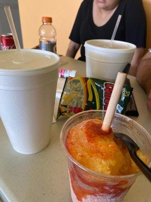 Mangonada & pineapple water