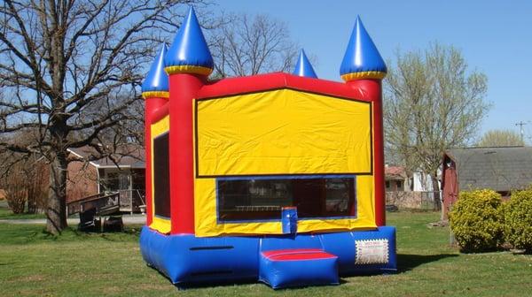 Classic Red, Yellow and Blue Castle, will match any party theme