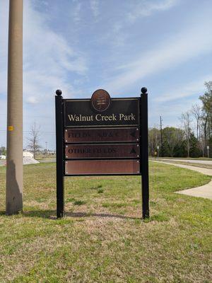 Entrance to Walnut Creek Park, Indian Land SC