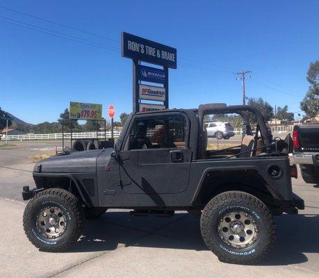 New tires at Ron's Tire & Brake