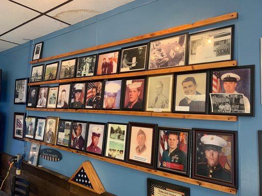 Wall of Veteran Photos