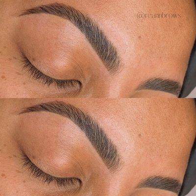 Service: Eyebrow lamination + Wax & Tint